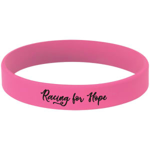 4 1/8" Pink/Black Custom Engraved Bracelet