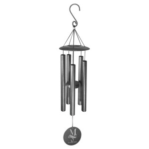 30" Black Powder Coated Aluminum Wind Chime