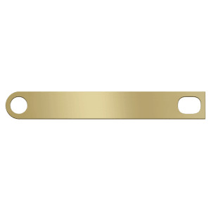 13/16" x 6" Brushed Brass Gavel Band