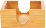 4" x 4" Bamboo Coaster Holder - Bamboo