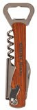 5 1/4" Wooden Bottle Opener & Wine Corkscrew - Brown
