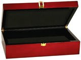 12 1/4" x 8 1/4" x 3 1/2" Rosewood Piano Finish Gift Box - Rosewood