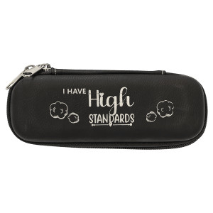 7" x 2 1/2" x 1 3/4" Black/Silver Smoke Case
