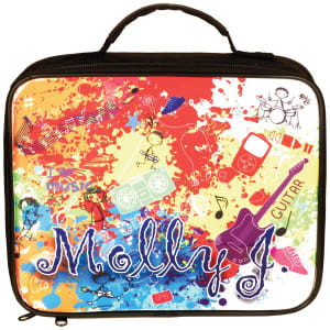 9 1/2" x 7 1/2" x 3" Custom Printed Insulated Lunch Tote