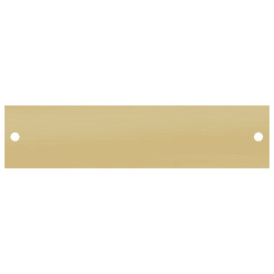2 5/8" x 7" Brushed Gold Aluminum Plate with Two Holes
