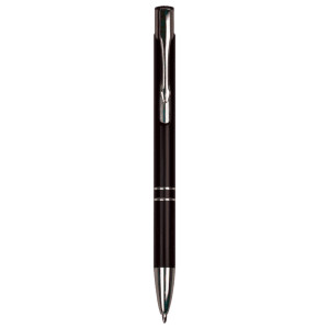 Black with Silver Trim Custom Engraved Pen