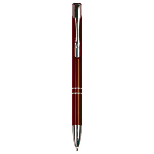 Burgundy with Silver Trim Custom Engraved Pen