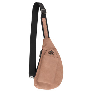 Crescent Bag - Engraved Faux Leather, Creekside Collection, Blush
