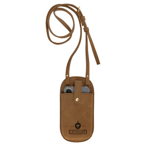 Essential Bag - Engraved Faux Leather, Creekside Collection, Medium Brown