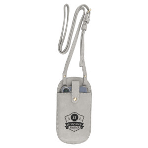 Essential Bag - Engraved Faux Leather, Creekside Collection, Light Gray