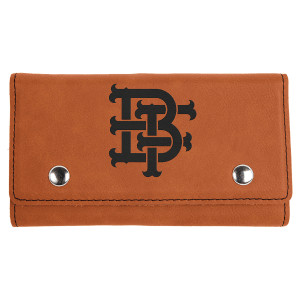 Rawhide Engraved Faux Leather Card & Dice Set