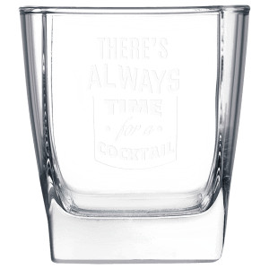 Polar Camel 10 1/2 oz. Square On The Rocks Glass