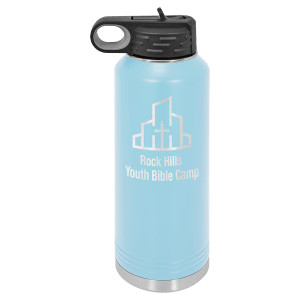 Polar Camel 40 oz. Light Blue Water Bottle