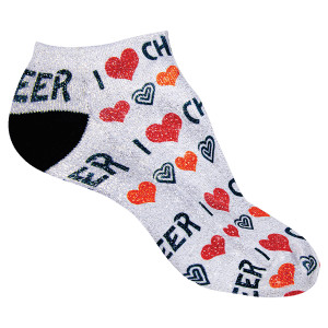 Shimmer Adult No Show Socks (1 Pair)