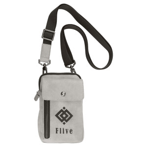 Urban Bag - Engraved Faux Leather, Creekside Collection, Light Gray