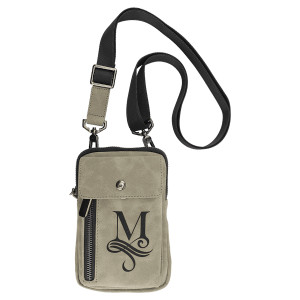Urban Bag - Engraved Faux Leather, Creekside Collection, Light Green