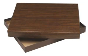 9" x 12" Walnut Foiled Plaque Box