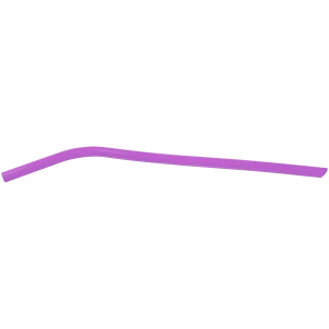 10" Purple Small Silicone Straw