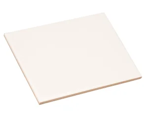 6" x 8" White Custom Printed Ceramic Tile