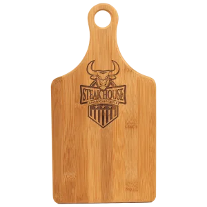 13 1/2" x 7" Bamboo Paddle Shape Cutting Board