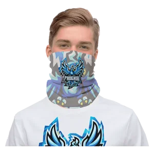 17 1/2" x 9 1/4" White Custom Printed Gaiter