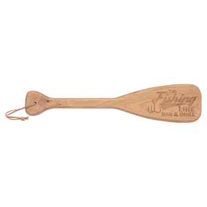18" x 4" Boat Paddle with Leather String