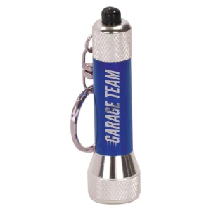 2 3/4" Blue-5 LED Custom Engraved Flashlight with Keychain