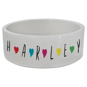 2.36" x 6.1 Custom Printed Ceramic Pet Bowl