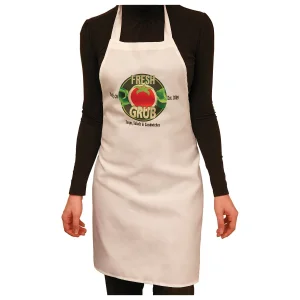 28" x 31 1/2" White Custom Printed Apron