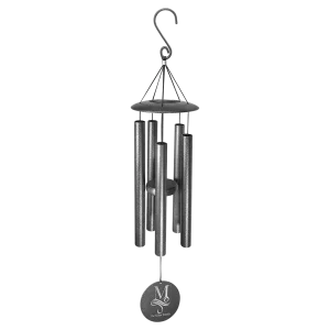 30" Black Powder Coated Aluminum Wind Chime