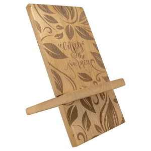 6" x 12" Red Alder Cell Phone/IPad Easel