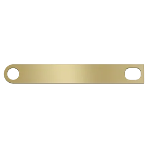 13/16" x 6" Brushed Brass Gavel Band