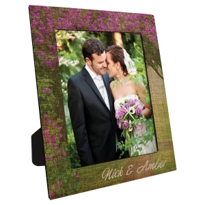 8" x 10" Custom Printed Burlap Photo Frame