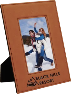 4" x 6" Rawhide Engraved Faux Leather Photo Frame