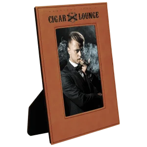 5" x 7" Rawhide Engraved Faux Leather Photo Frame