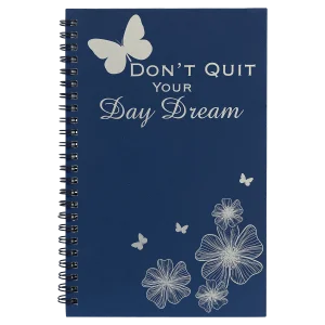 5 1/2" x 8 1/2" Blue Lazerburst Spiral Notebook-Lasers to Silver