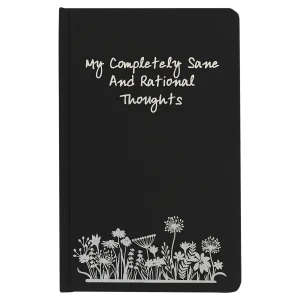 5 1/4" x 8 1/4" Black Lazerburst Journal-Lasers to Silver