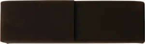 6 1/2" x 2" Black/Gold Engraved Faux Leather Double Pen Case