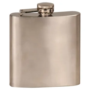 6 oz. Custom Engraved Stainless Steel Flask