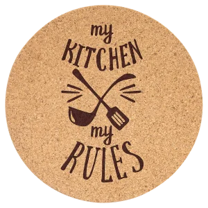 7 1/2" Round Cork Trivet