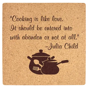 7 3/4" x 7 3/4" Square Cork Trivet