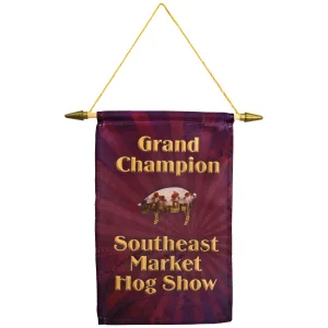 7 7/8" x 11 13/16" Custom Printed Banner with Hanging Cord