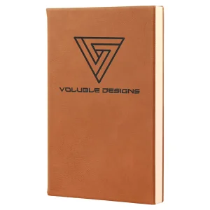 5 1/4" x 8 1/4" Rawhide Engraved Faux Leather Journal with Lined Notepad