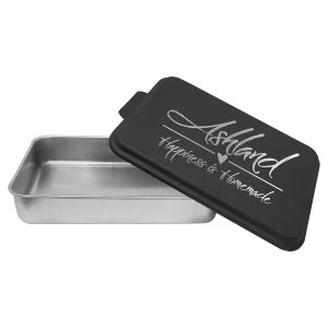 9" x 13" Aluminum Cake Pan with Black Lid