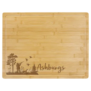 19 3/4" x 15" Bamboo Cutting Board with Drip Ring