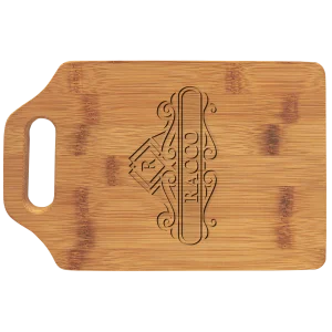 9" x 6" Bamboo Cutting Board with Handle