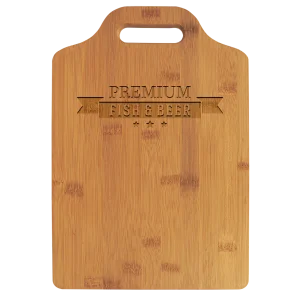 13" x 9" Bamboo Cutting Board with Handle