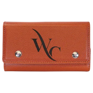 Basketball Engraved Faux Leather Card & Dice Set
