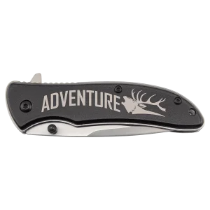 Bison River 4 1/4" Black Everyday Carry Knife