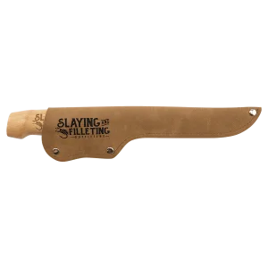Bison River 7" Fillet Knife with Wood Handle and Leatherette Sheath